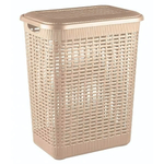 Корзина для белья 30л, 370х260х465 мм (бежевый)