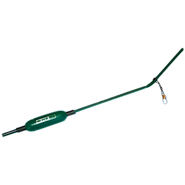 Противозакручиватель Wirek загнутый с поплавком 24см RAFS-24-G 1шт Зелёный