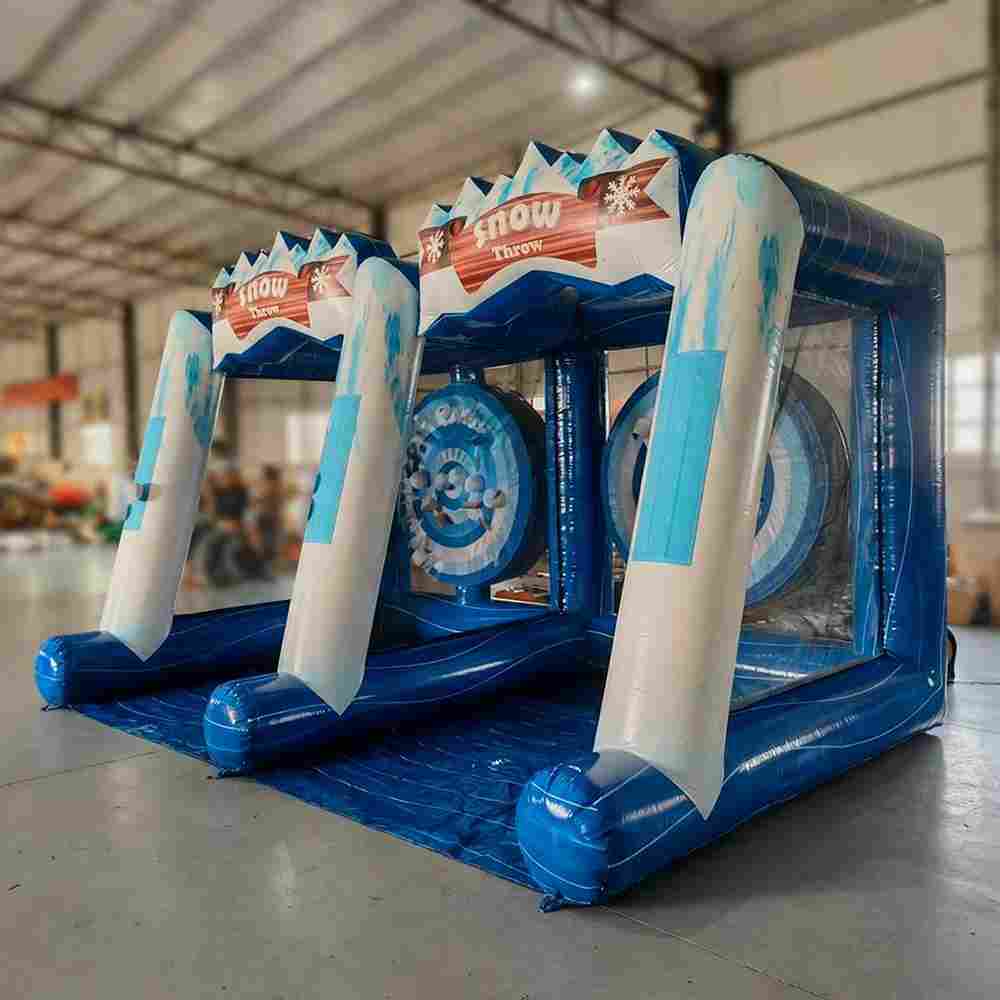 Надувной дартс «Снежки» на подкачке, размер 4,8×3×2,6 м