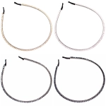 Ободок для волос «КОЛЛИНА», канти,микс 4 цвета, 0,3см (блистер Кокетка в минивложении)