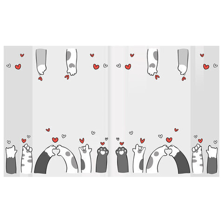 Обложки "PAWS" для тетрадей и дневников, КОМПЛЕКТ 10 шт., ПЛОТНЫЕ, 210х350 мм, 110 мкм, FUNSTER (ФАНСТЕР), 274086