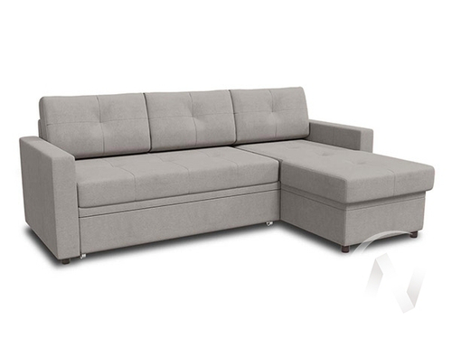 Диван угловой Лира 1 (ДУ) LUMA 14 (серый)