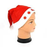 Колпак новогодний световой «Снежинки» 28*39см, Красный