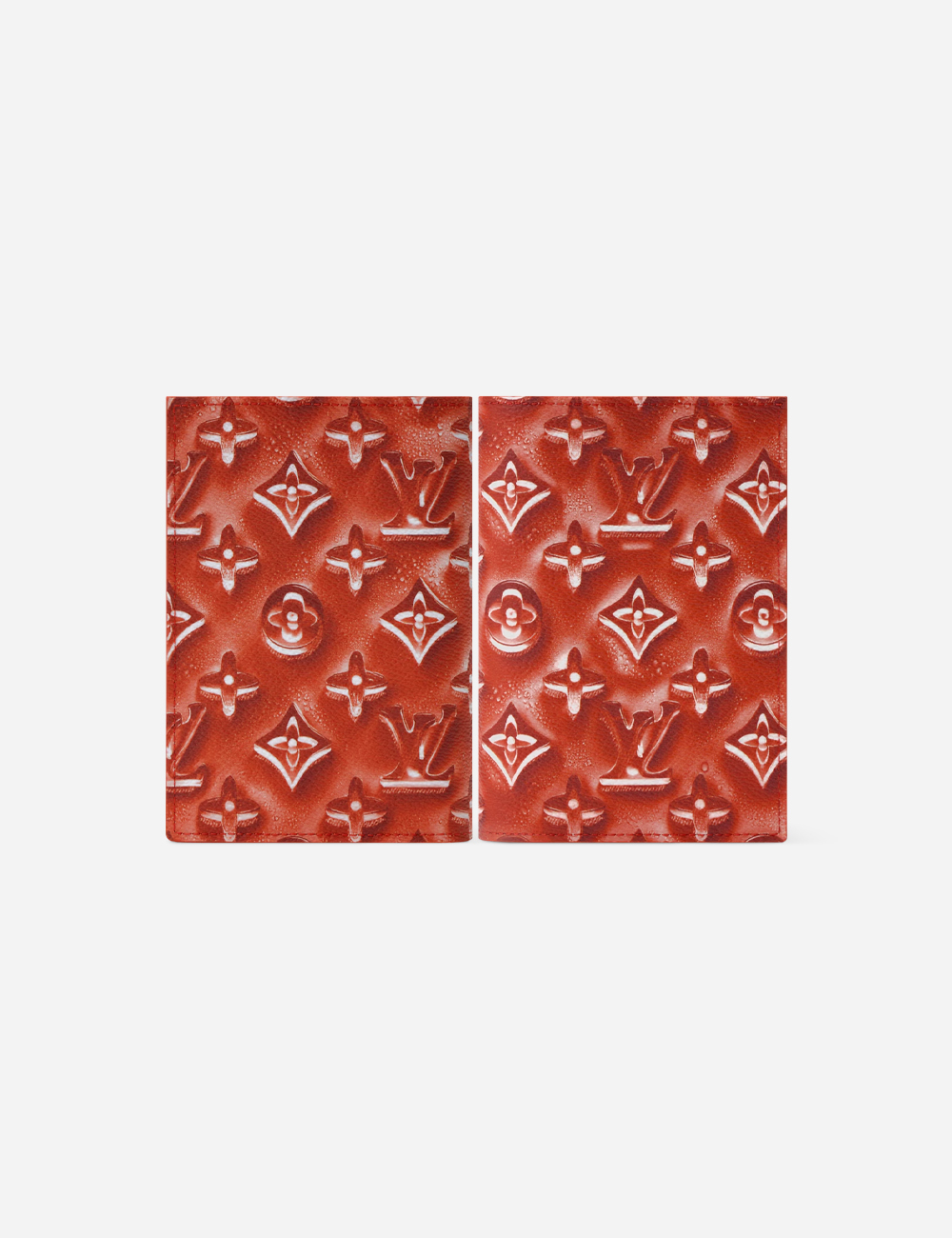 Обложка для паспорта Louis Vuitton Monogram "Frozen Grenadine Red"