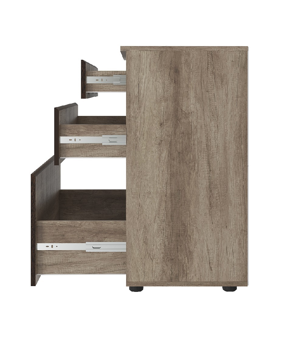 Комод КМ-01 Энигма, дуб каньон/венге