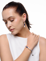 Браслет "Pearl charm" Blue Silver