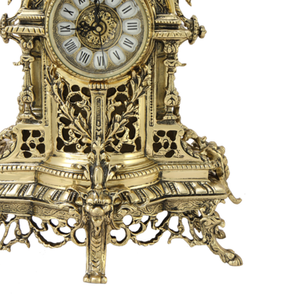 Bello De Bronze Каминные часы с канделябрами "Пинья"