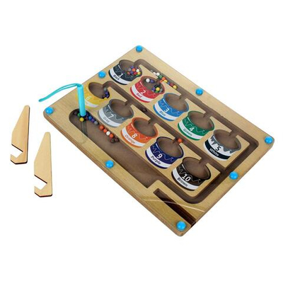 Развивающая игрушка деревянная Лабиринт магнитный в ассортименте мал, C-41912