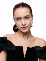 Серьги "Yin Yang" с перламутром Silver