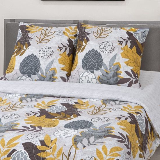 Евро комплект постельного белья Артишок бязь Премиум наволочки 70x70 см