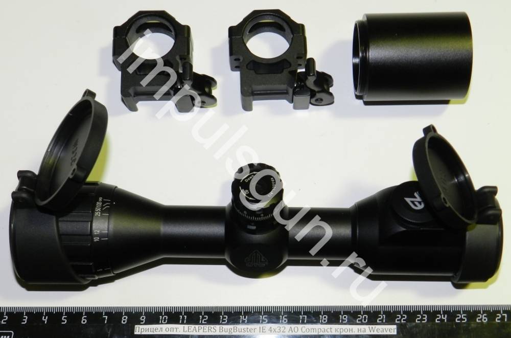 Оптический прицел LEAPERS BugBuster IE 4х32 AO Compact крон. на Weaver SCP-M432AOIEWQ