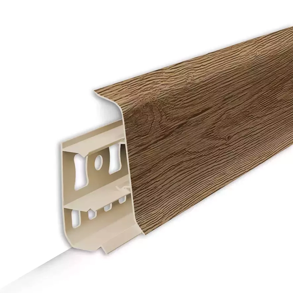 Плинтус напольный ПВХ "Деконика" 211 Дуб рустик 2200х55х21 мм