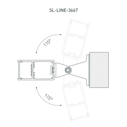 Профиль SL-LINE-3667-3000 ANOD (Arlight, Алюминий) 036197