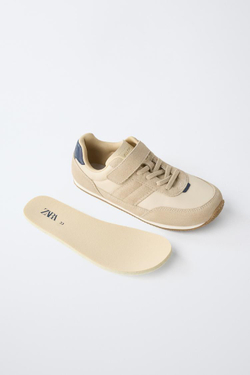 ZARA СПОРТИВНЫЕ КРОССОВКИ BAREFOOT, ЭКРЮ