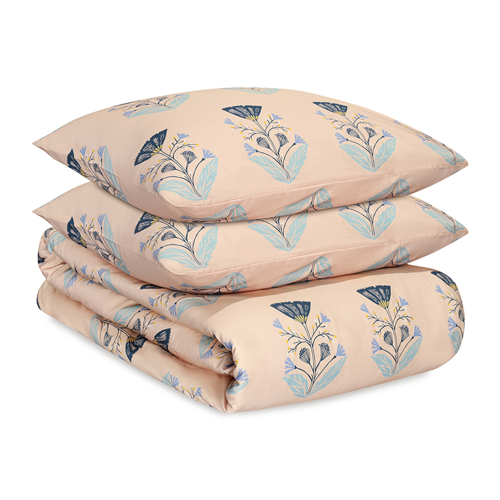 Комплект постельного белья "Летний цветок" из премиального сатина из коллекции russian north, 200х220 см