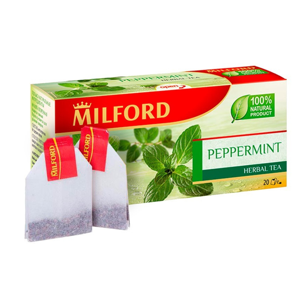 Чай травяной в пакетиках Milford Мята Перечная, 20 пак