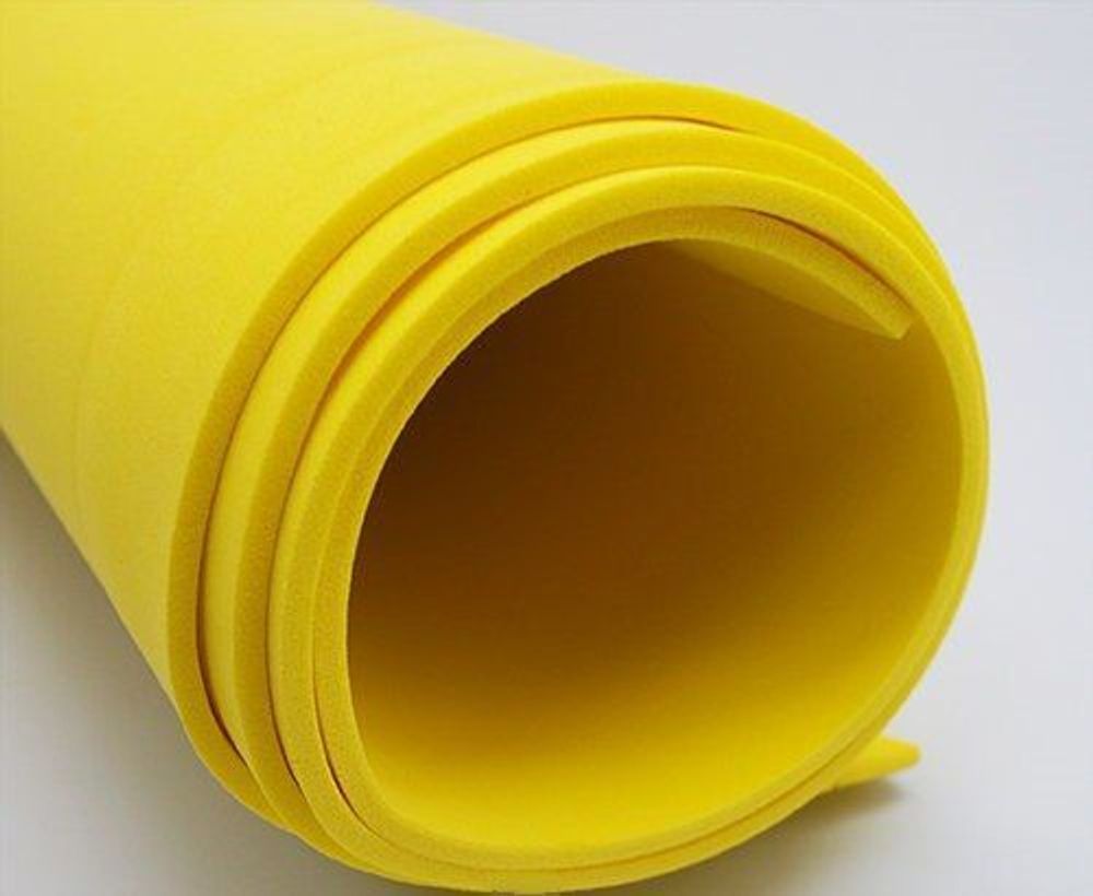 `Фоамиран Иранский, толщина 2 мм, размер 60х70 см, цвет жёлтый