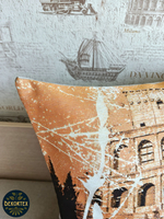 Декоративный гобеленовый чехол для интерьерной подушки Колизей 47х47