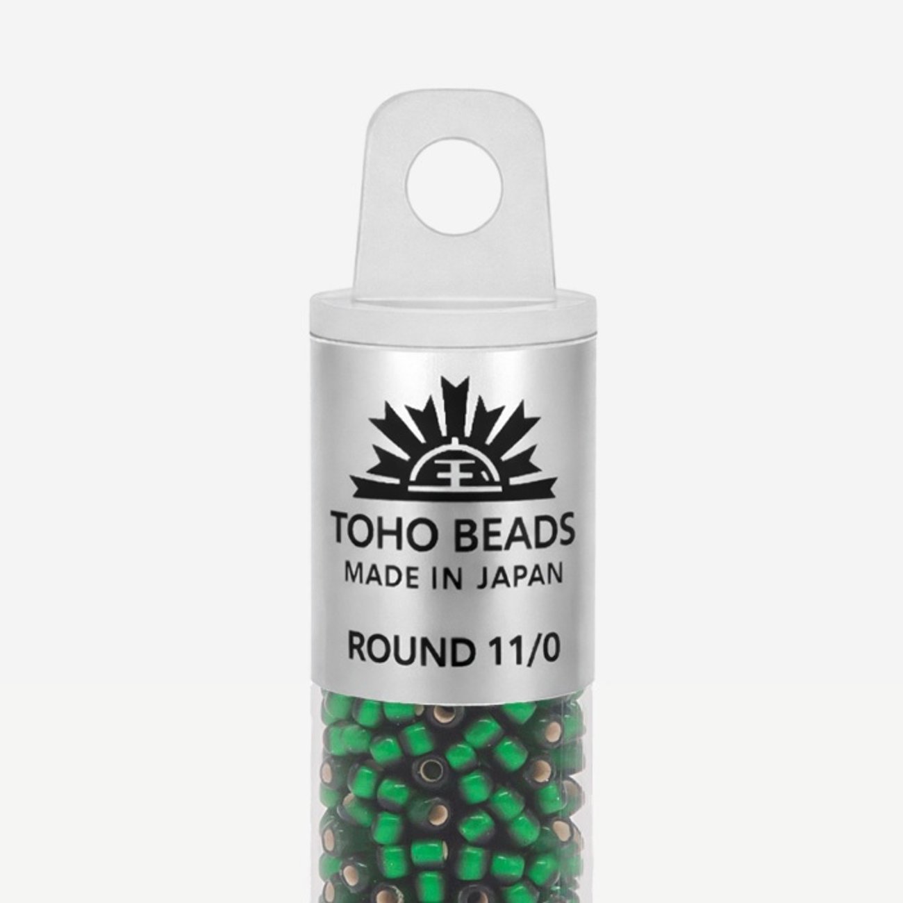 Японский бисер TOHO Round 11/0 (№36F), с внутренним серебрением, прозрачный матовый