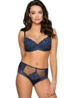 Бюстгальтер пуш-ап из кружевного полотна с люрексом (Размер: 75E) (Цвет: нежно-розовый)