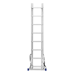 Лестница Сибртех двухсекционная 8 ступеней, алюминиевая