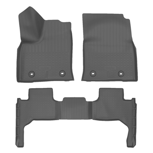 Ковры в салон Norplast/Unidec для Lexus LX600 IV (2022-), Серый, 5 мест, арт.NPA11-C88-530-2-G