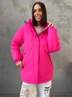 Куртка весенняя удлиненная с капюшоном