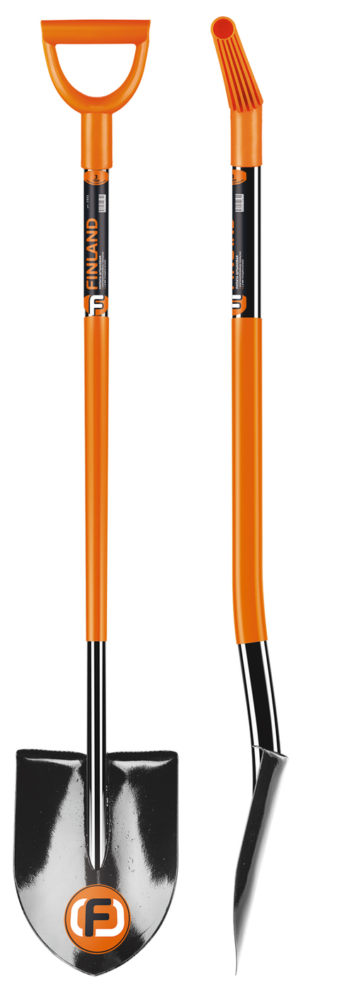 1931 FINLAND Лопата штыковая сварная с овальным черенком круглым штыком