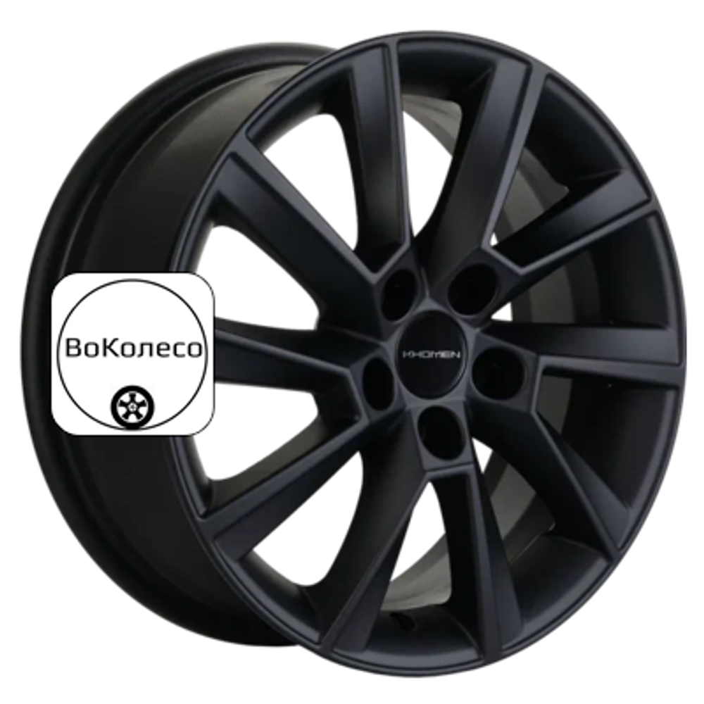 6x15/5x100 ET40 D57,1 KHW1507 (Polo) Black matt Khomen Wheels