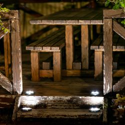 USL-F-171-PT130 INGROUND Садовый светильник на солнечной батарее. 4 светодиода. Белый свет. 1xАА Ni-Mh аккумулятор в-к. IP44. TM Uniel.