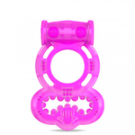 Виброкольцо LUXE VIBRO Бархатный молот (+ презерватив)