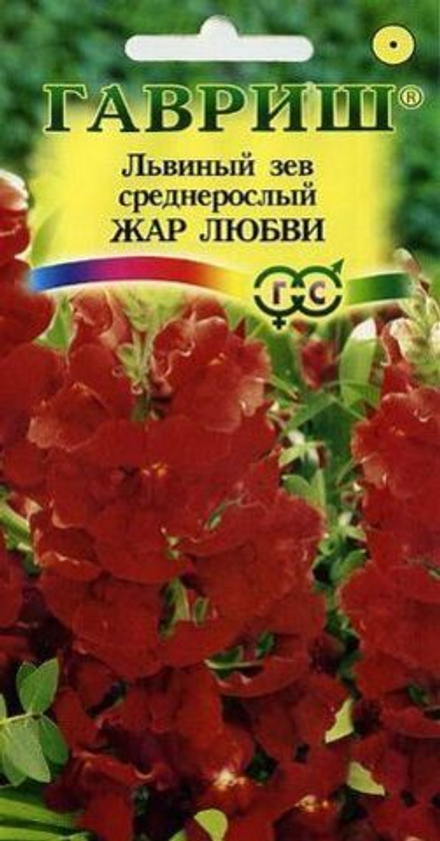 Львиный зев Жар любви высокорослый 0,1 г Гавриш