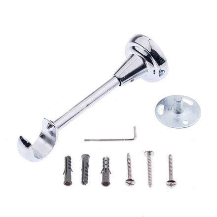 Кронштейн стеновой металлический d25 мм, цвет хром