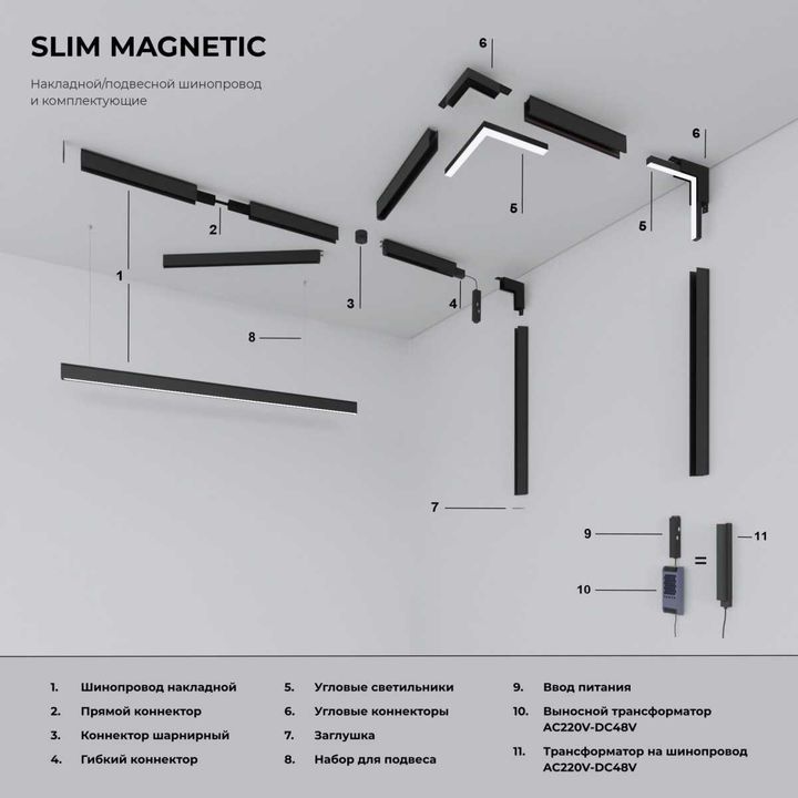 Трансформатор Elektrostandard Slim Magnetic 48V 200W 95042/00 a057213
