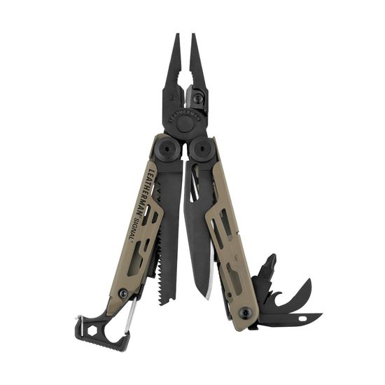 Мультитул-инструмент Leatherman Мод. SIGNAL BLACK COYOTE TAN (чехол: нейлон BLACK L) 19 инструментов
