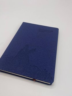 Блокнот 112 л. В5 25*17,5 см лин. син.джинс (7674-13)