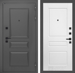 Дверь Входная Металлическая Лабиринт ОРЛЕАН 03 Белый софт