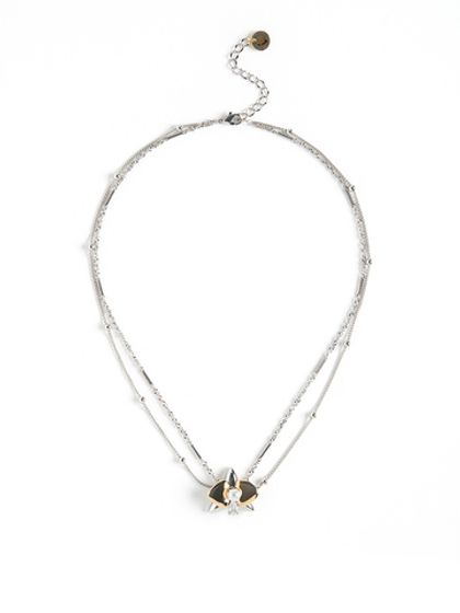 Колье "Flower triangle" bicolor