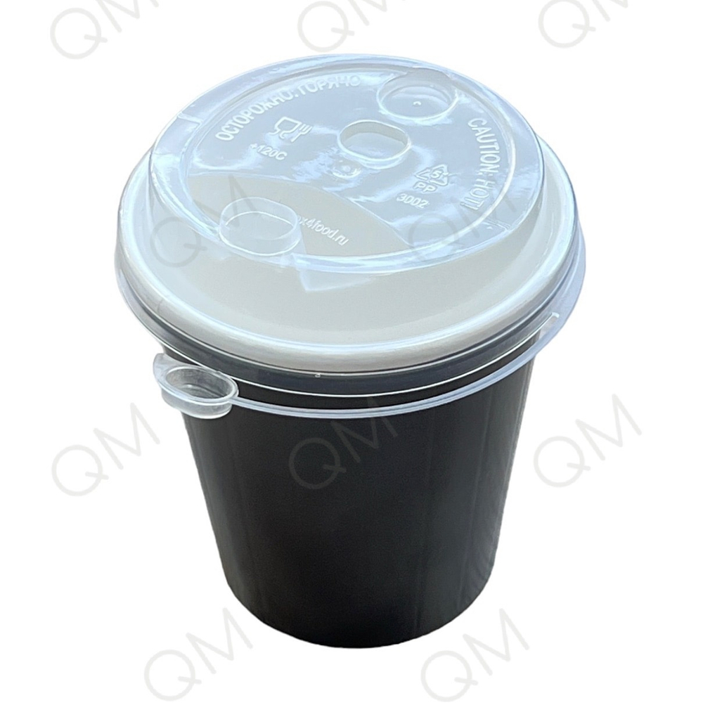 Крышка 80 мм с клапаном "Покров полимер" (прозрачная) (50шт/упак)