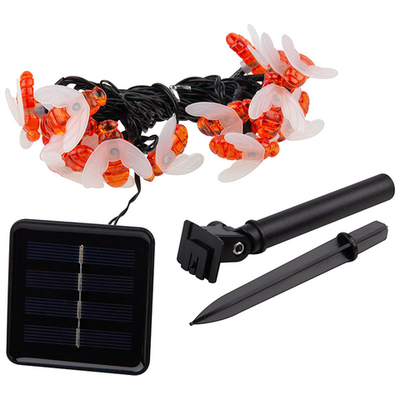Гирлянда садовая на солнечной батарее "Пчелки" 20 лампочек, длина 2м