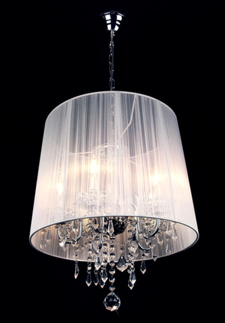 Люстра 2045/5 хром/белый