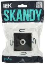 SKANDY Розетка TV проходная SK-A17Bl черный IEK