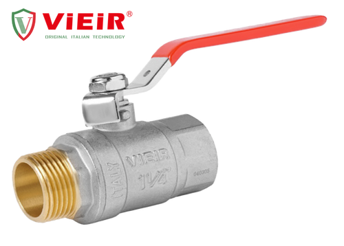 Шаровый кран  (НИКЕЛ)  1"  Г.х Ш.(РУЧ.) ViEiR  (60/10шт)