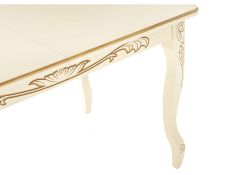 Стол Мауро 129(179)х84х78 патина золото / слоновая кость