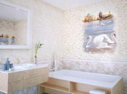 Панель ПВХ фотопечать 3D Panda Прогулка в Чехии 2700х250 мм