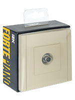 FORTE&PIANO Розетка TV оконечная FP428 ваниль IEK