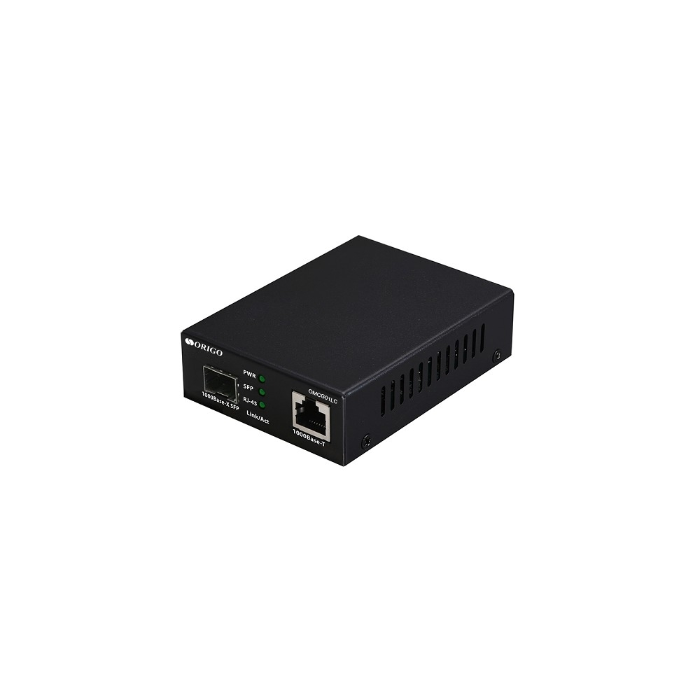 Медиаконвертер ORIGO OMCG01LC / A1A Медиаконвертер 1000Base-T / 1000Base-X SFP