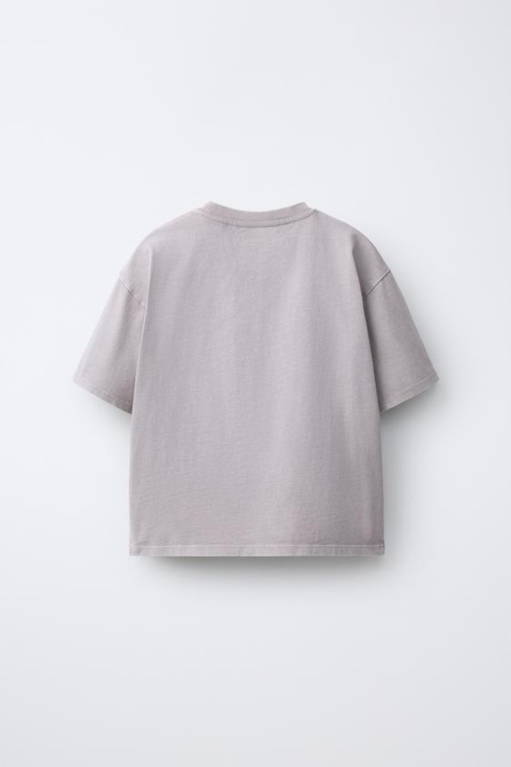 ZARA ФУТБОЛКА С ЭФФЕКТОМ ПОТЕРТОСТИ ROLLING STONE ©, СЕРОВАТО-КОРИЧНЕВЫЙ