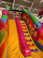 Надувной батут с горкой «Патруль»