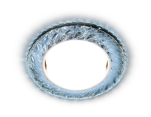 Встраиваемый точечный светильник со светодиодной лентой G303 CL/CLD хром/прозрачный GX53+3W(LED COLD)